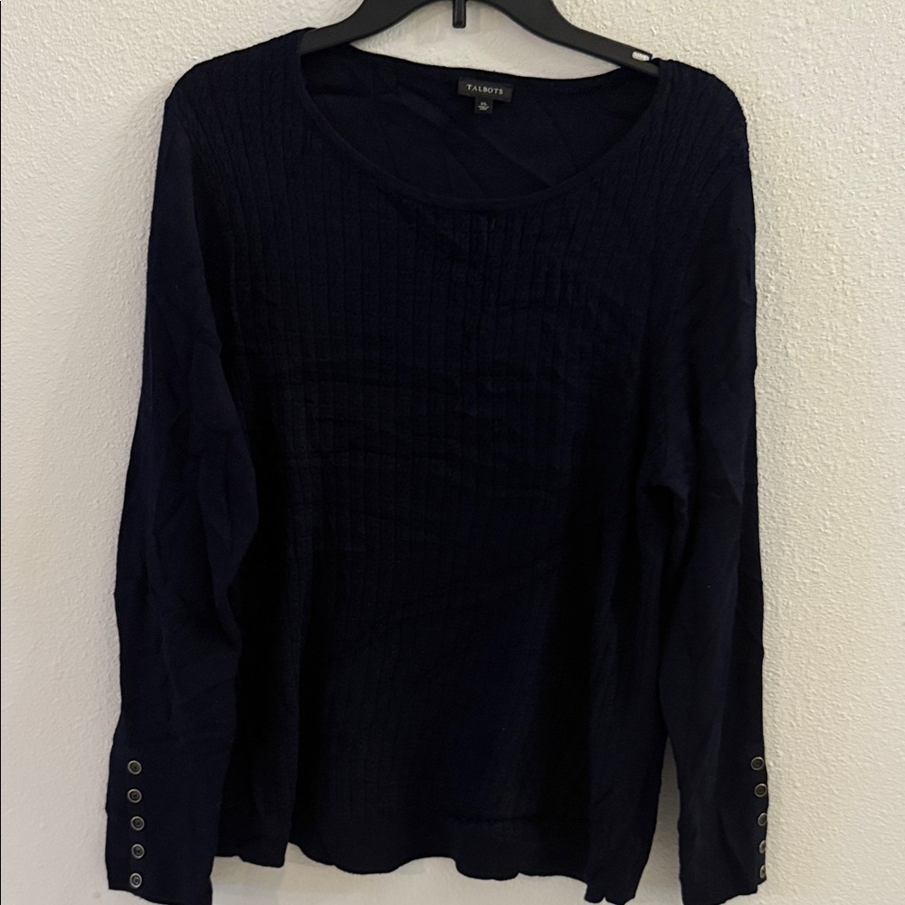 Talbots Dark Blue Long Sleeve Top